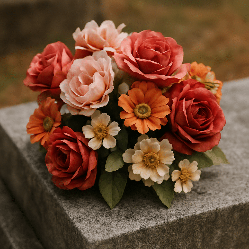 Découvrez notre guide sur les fleurs artificielles pour funérailles : avantages, choix, matériaux et entretien. Accompagnement personnalisé par les Pompes Funèbres Gimenez à Toulouse pour un hommage durable et élégant.