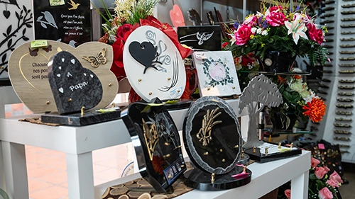 pompes funèbres gimenez plaques funéraires 500